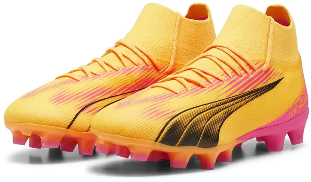 PUMA Ultra Pro FG Voetbalschoenen 44 - Sun Stream/Black/Sunset Glow