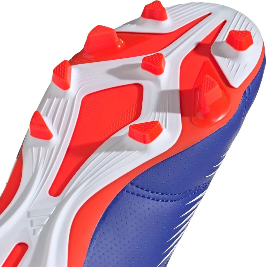 adidas Predator Club FxG Voetbalschoenen - Heren 41 1/3 - Blauw/Wit/Rood