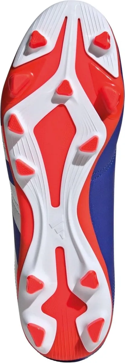 adidas Predator Club FxG Voetbalschoenen - Heren 41 1/3 - Blauw/Wit/Rood