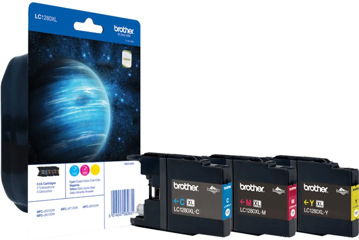 Brother LC-1280XLRBWBP Inktcartridge