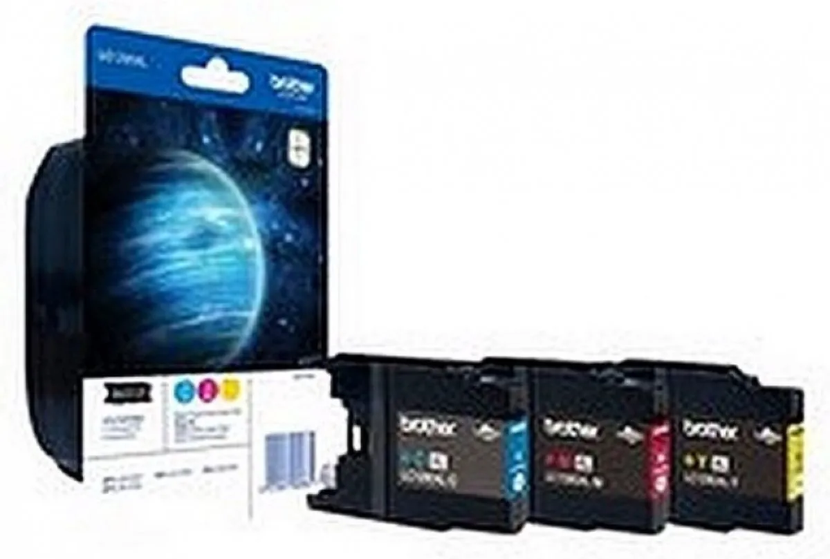Brother LC-1280XLRBWBP Inktcartridge - 3-kleuren 22ml