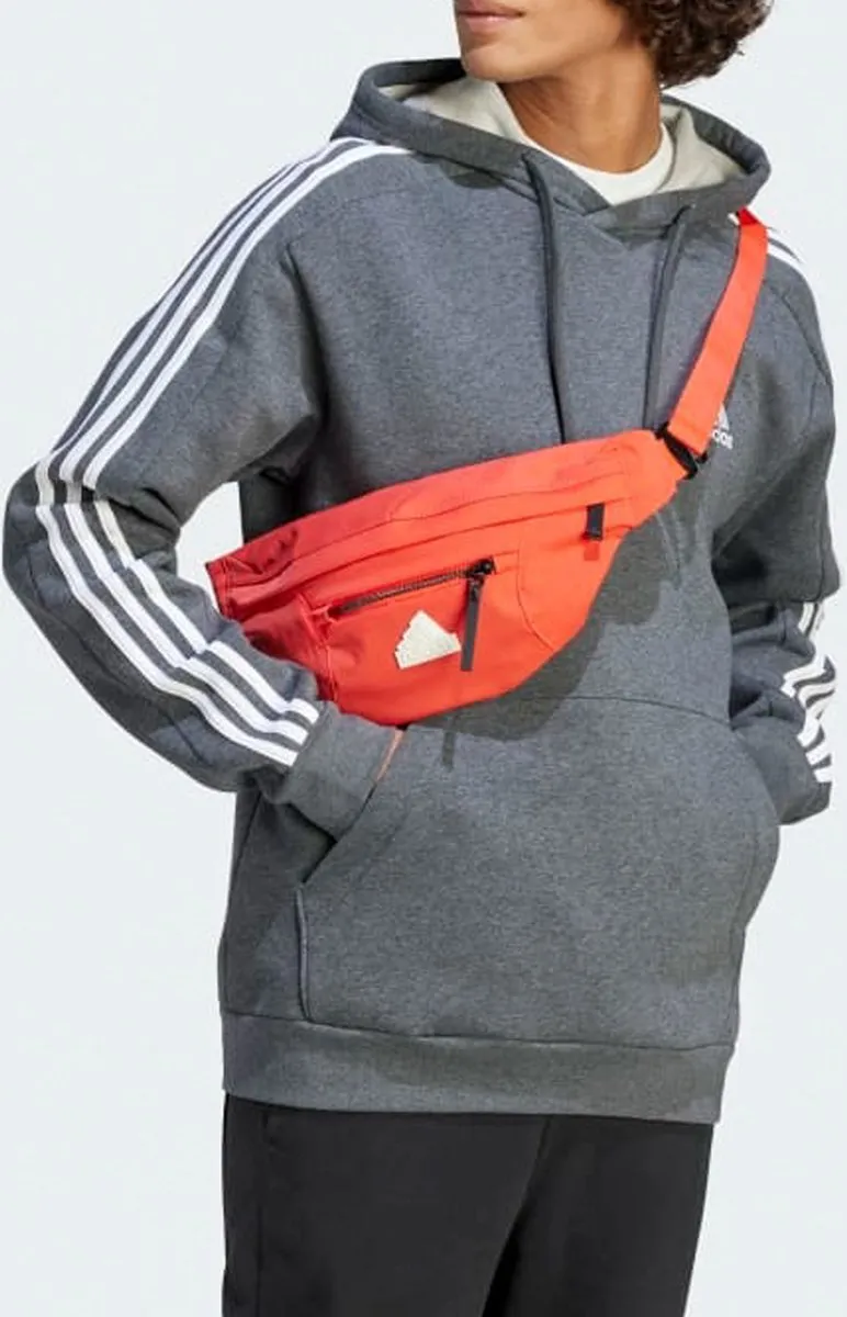 adidas Essentials Fleece 3-Stripes Hoodie - Grijs L
