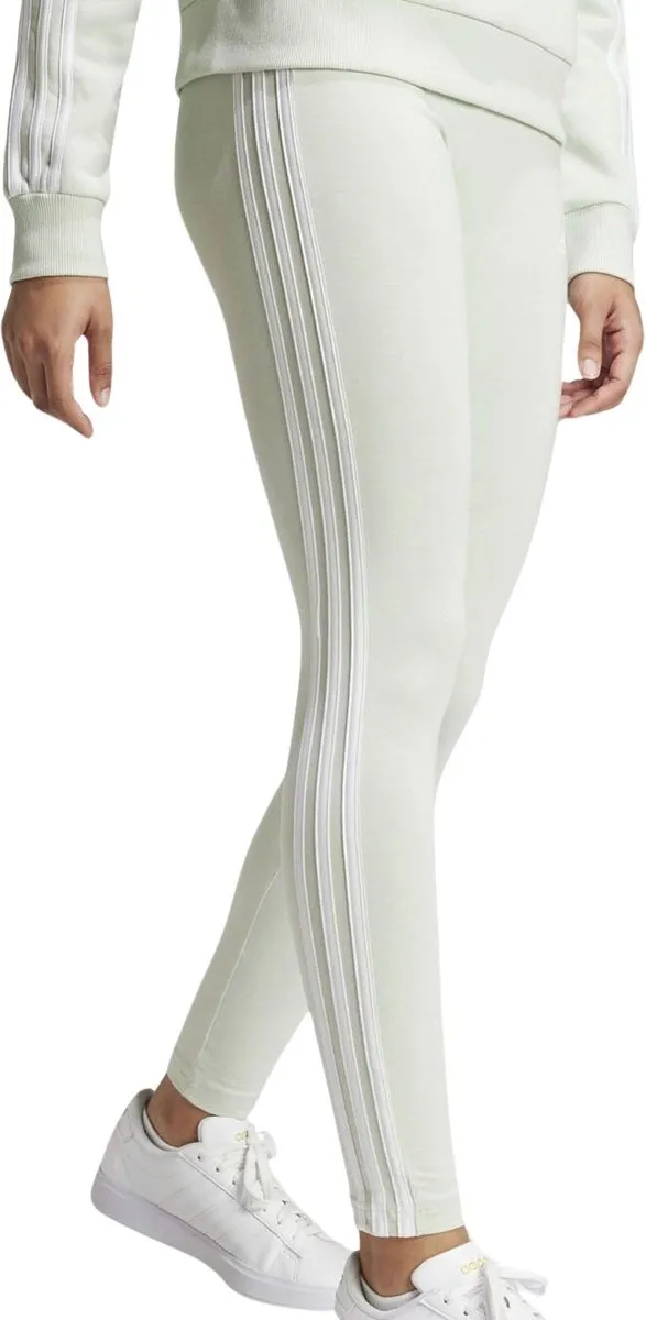 adidas 3-Stripes Legging Dames - S - Lichtgroen/Wit