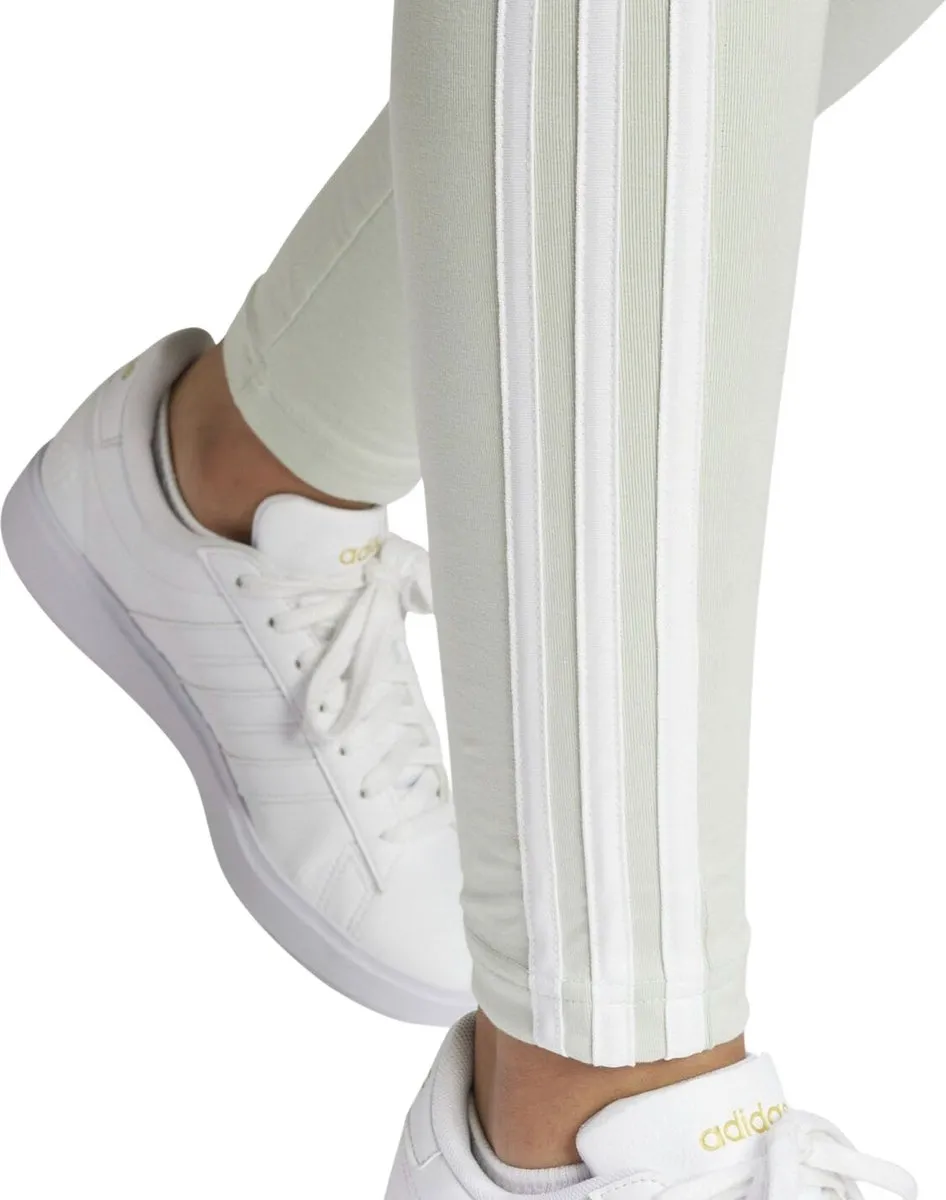 adidas 3-Stripes Legging Dames - S - Lichtgroen/Wit