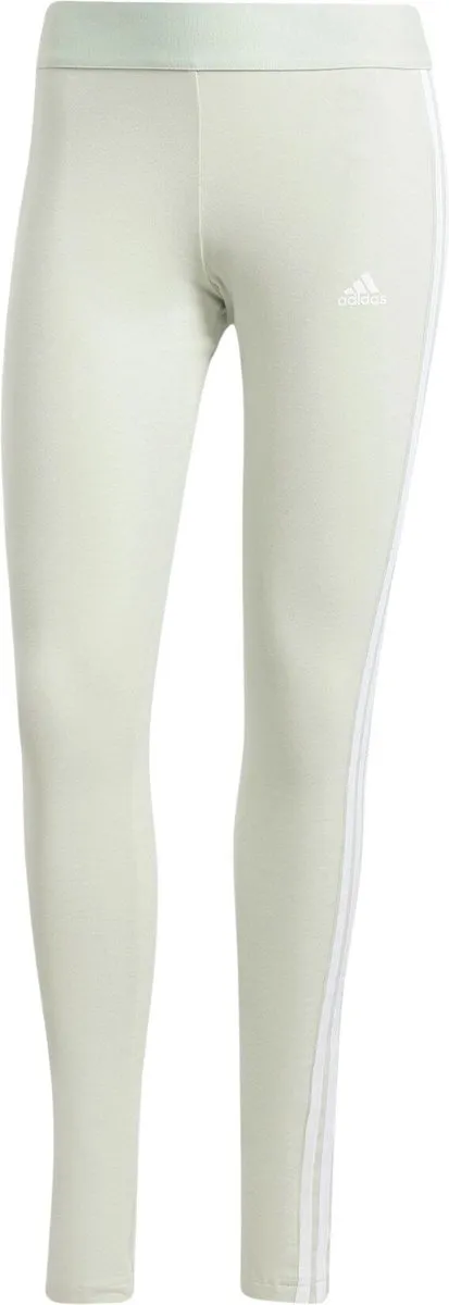 adidas 3-Stripes Legging Dames - S - Lichtgroen/Wit