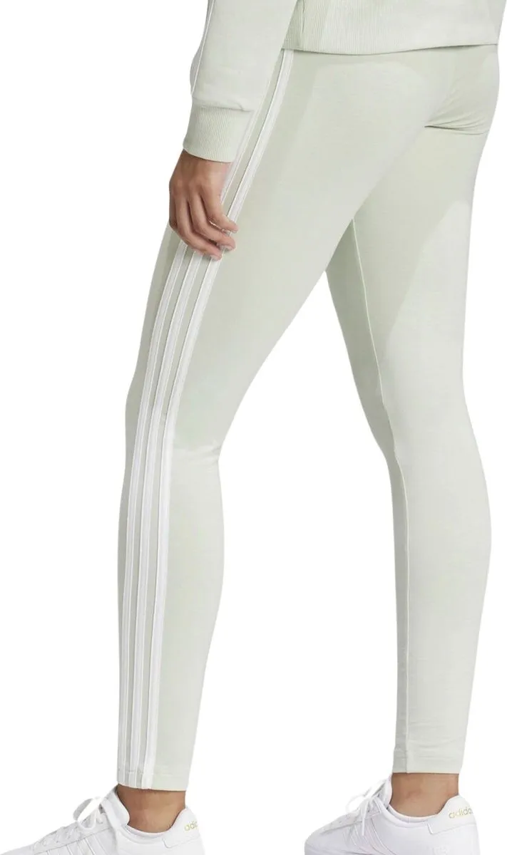 adidas 3-Stripes Legging Dames - S - Lichtgroen/Wit - afbeelding 6 van 6