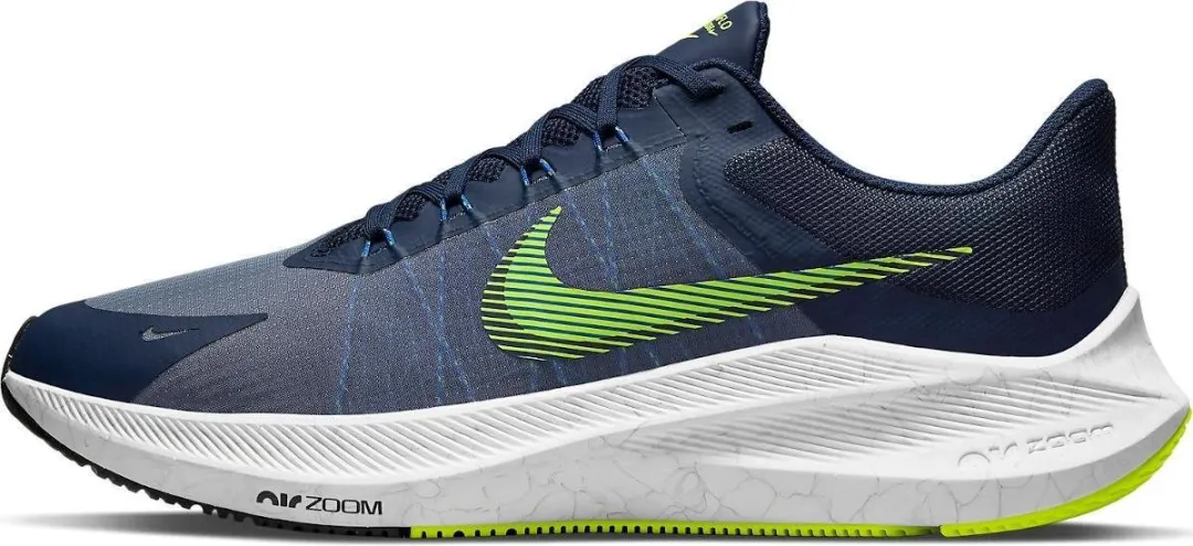 Nike Zoom Winflo CW3419-401 Hardloopschoenen - 42+ - Midnight Navy/Volt