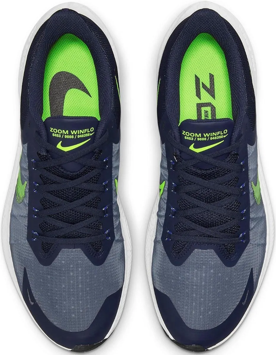 Nike Zoom Winflo CW3419-401 Hardloopschoenen - 42+ - Midnight Navy/Volt