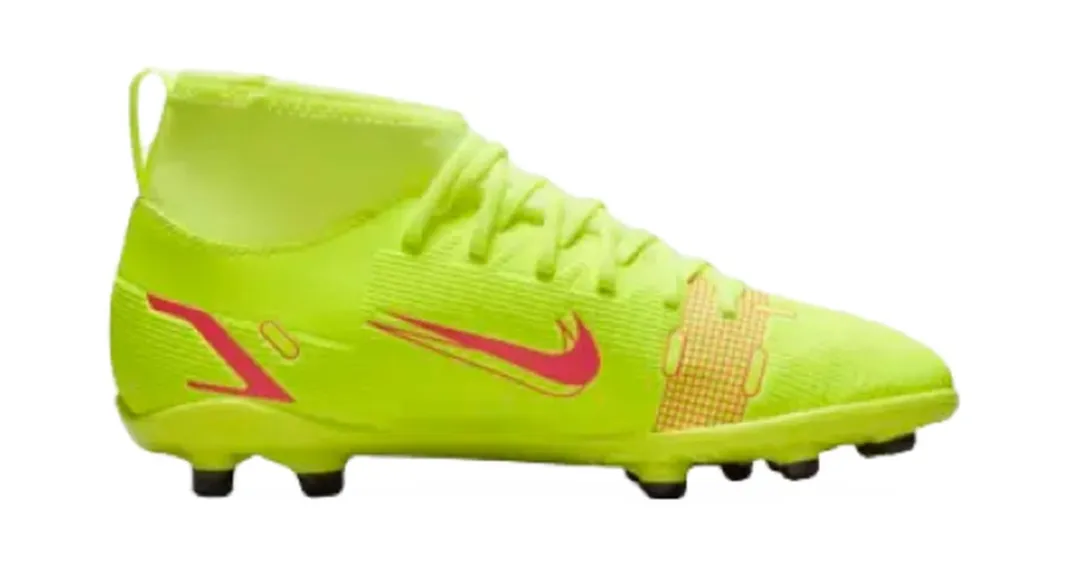 Nike Superfly 8 Club Voetbalschoenen FG - Maat 45 - Geel/Rood