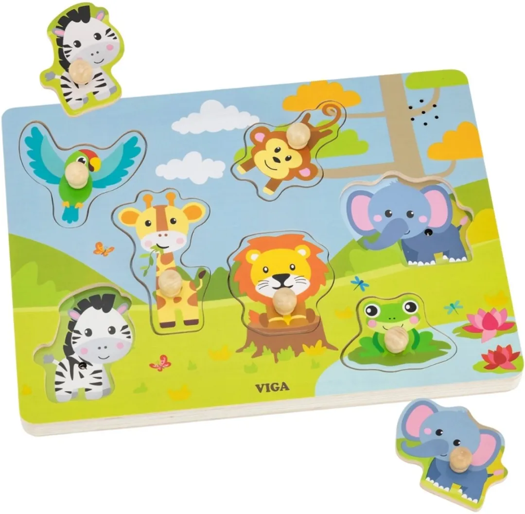 Viga Sound Puzzle Match Exotische Dieren