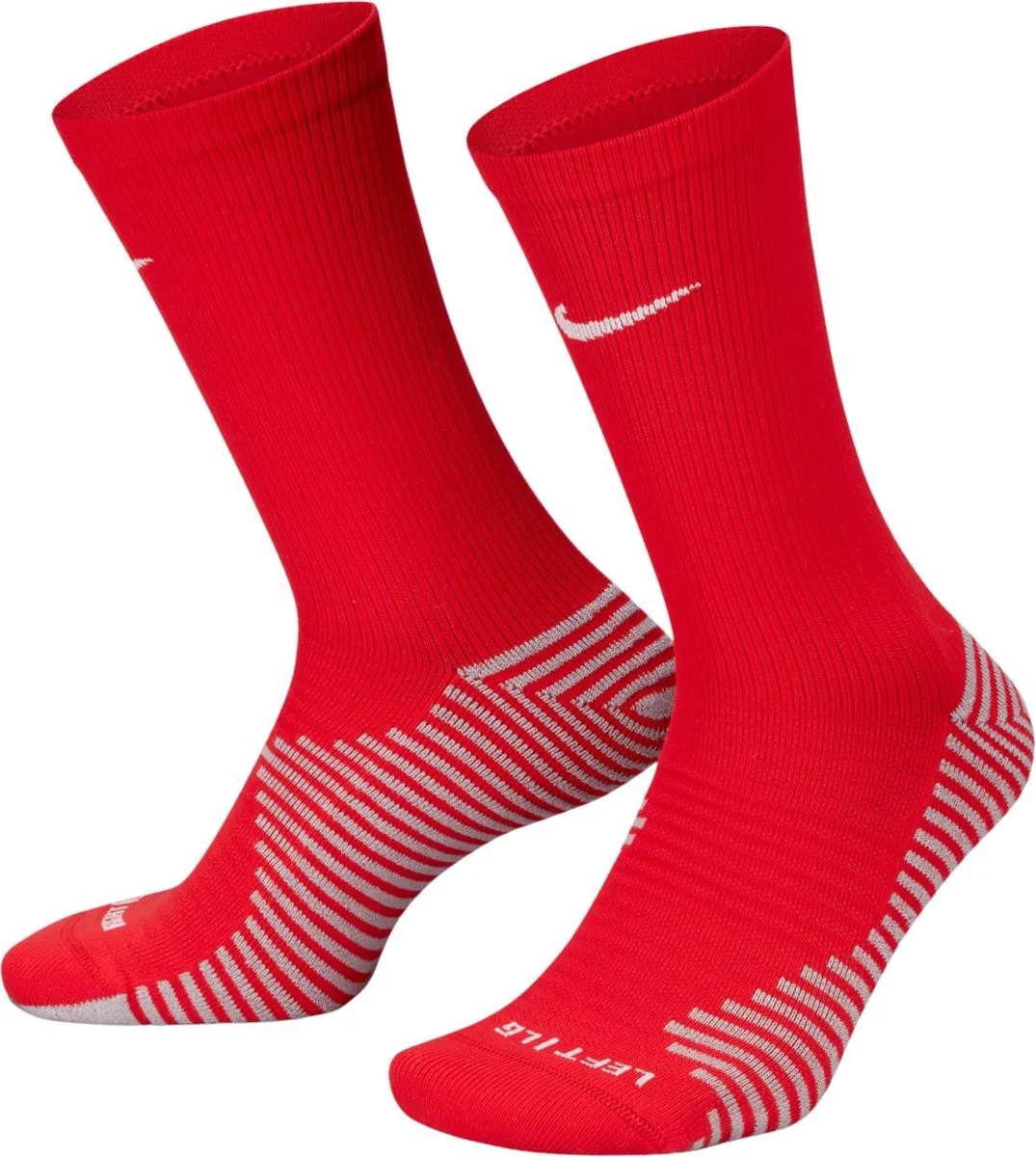 Nike Strike Crew Voetbalsokken DH6620-657 - Rood/Wit