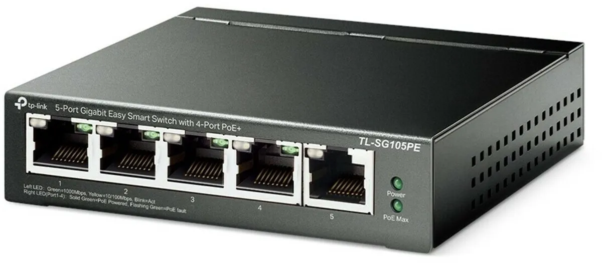 TP-Link TL-SG105PE Smart Switch 5 Poorten - PoE+ 65W - afbeelding 6 van 6