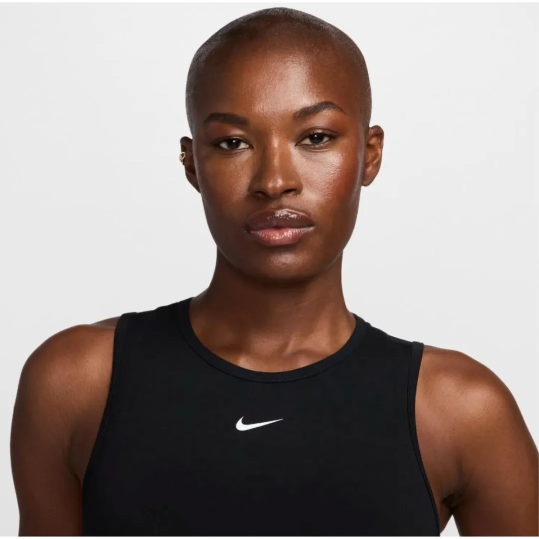 Nike Pro Dri-FIT 365 Cropped Tanktop - Maat S - Zwart/Wit