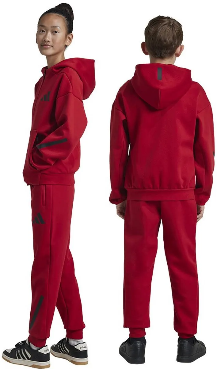 Adidas Z.N.E. Tapered Leg Trainingsbroek 122cm - Rood/Zwart