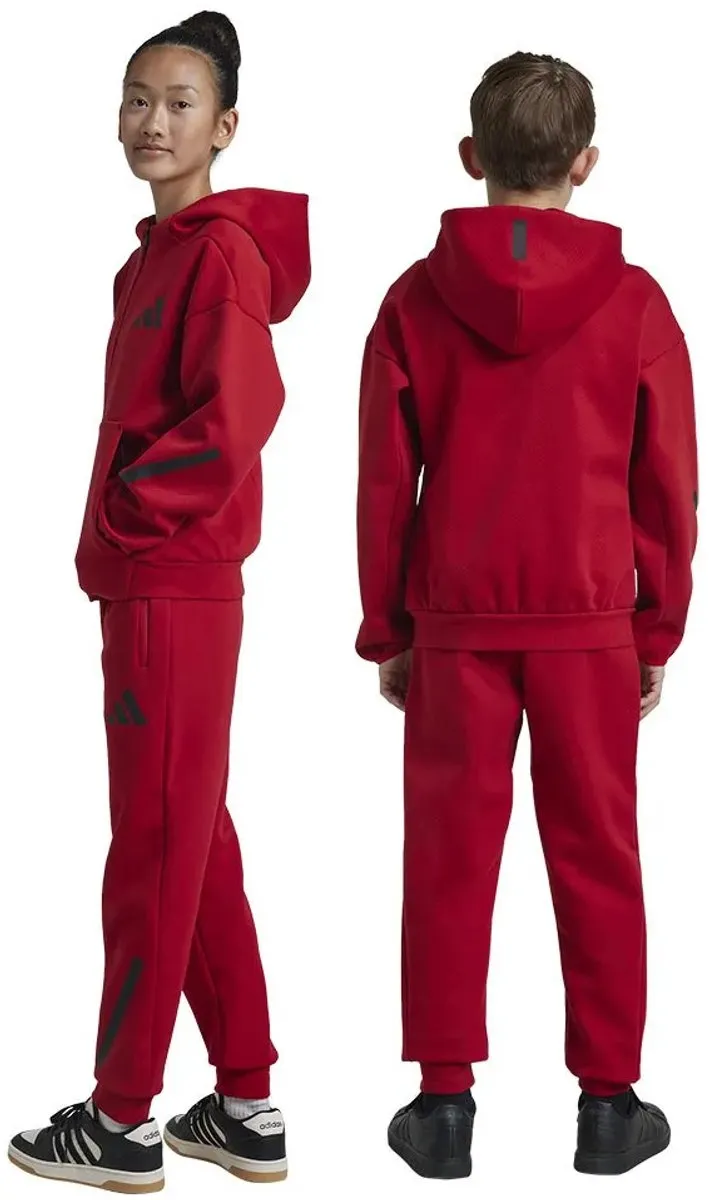 Adidas Z.N.E. Tapered Leg Trainingsbroek 122cm - Rood/Zwart