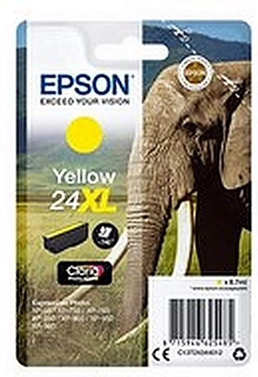Epson 24XL Geel Inktcartridge C13T24344010 - 740 Pagina's