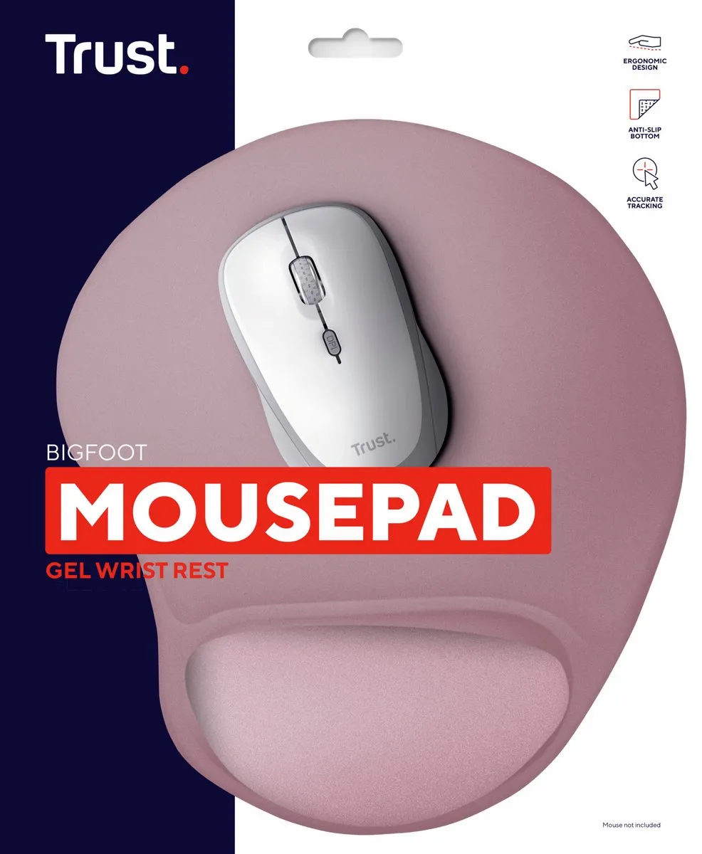 Trust BigFoot Muismat - Roze - afbeelding 6 van 6