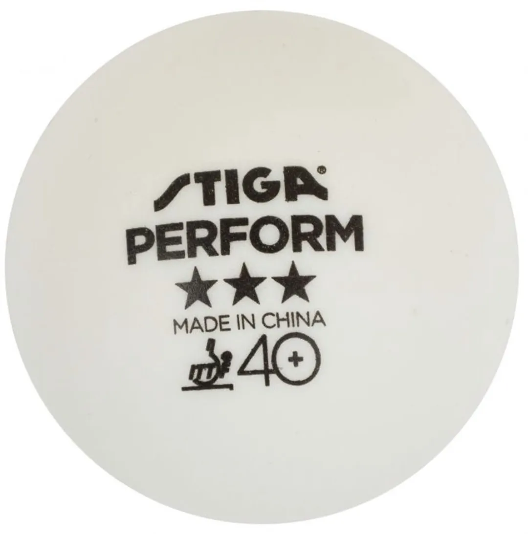 Stiga Perform Abs Tafeltennisballen - 3 Stuks Wit