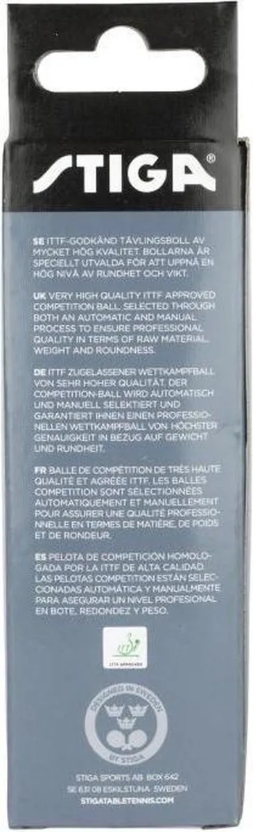 Stiga Perform Abs Tafeltennisballen - 3 Stuks Wit