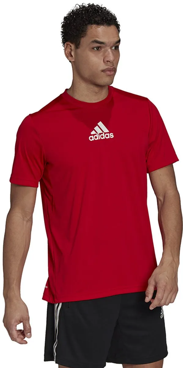 adidas Primeblue Heren T-shirt - Rood - Maat M