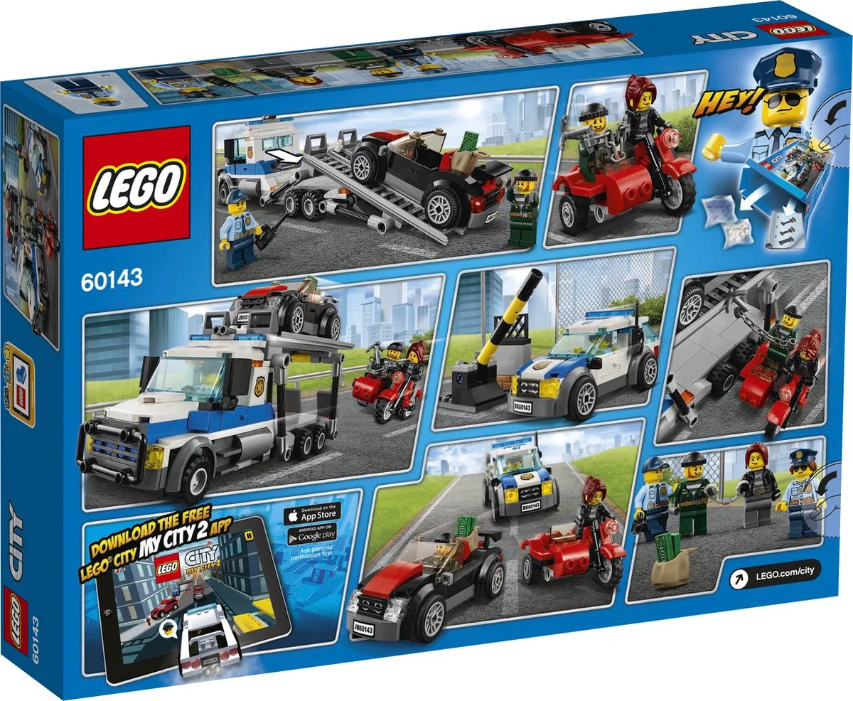 LEGO 60143 Autotransport Kaping - 403 Stukken - 4 Minifiguren