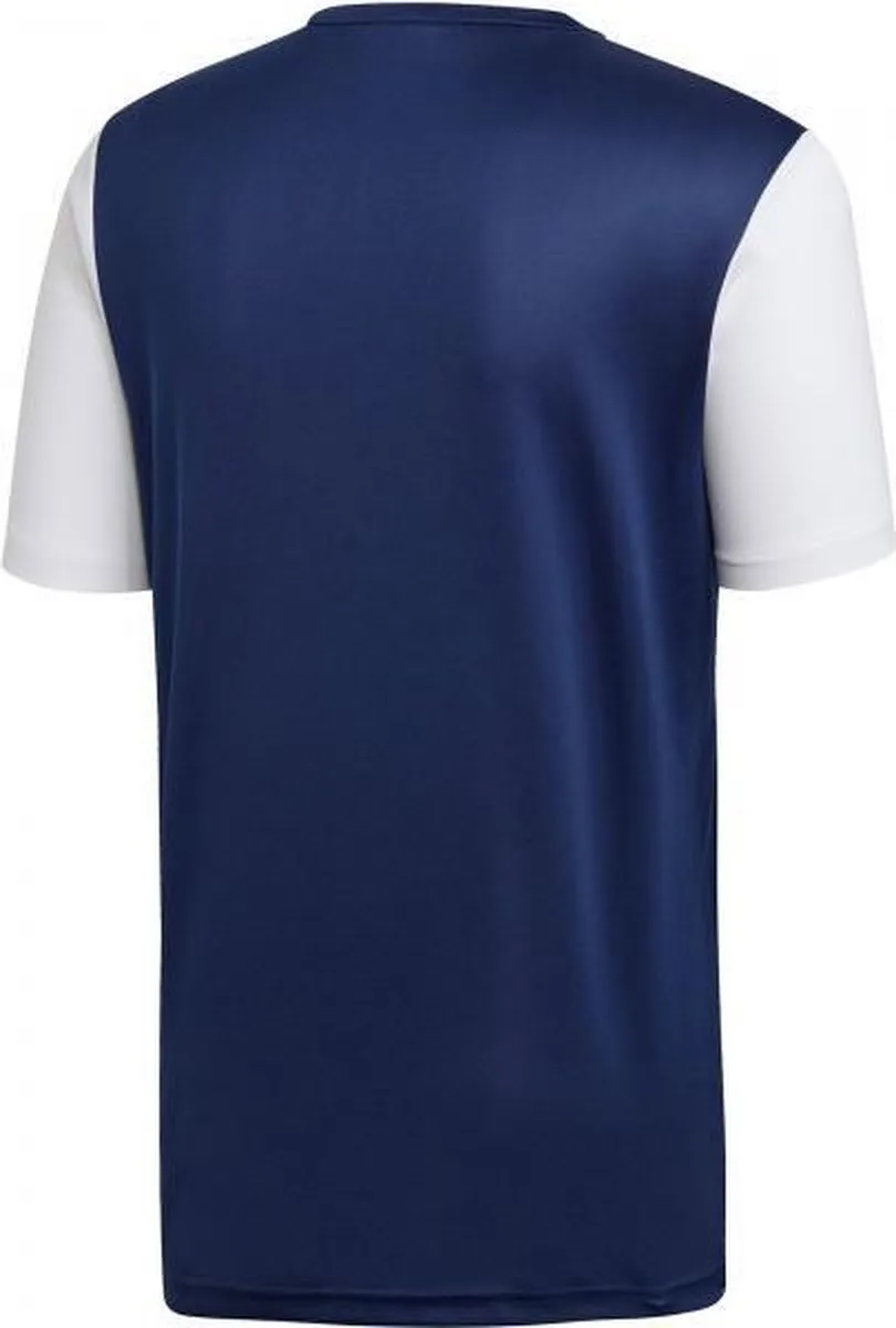 adidas Estro 19 Sportshirt S - Donkerblauw/Wit