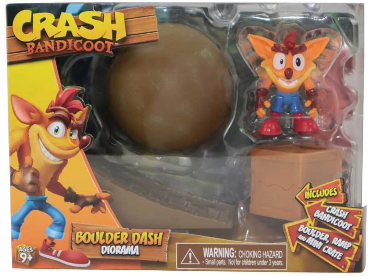 Bandai Crash Bandicoot Boulder Dash Diorama