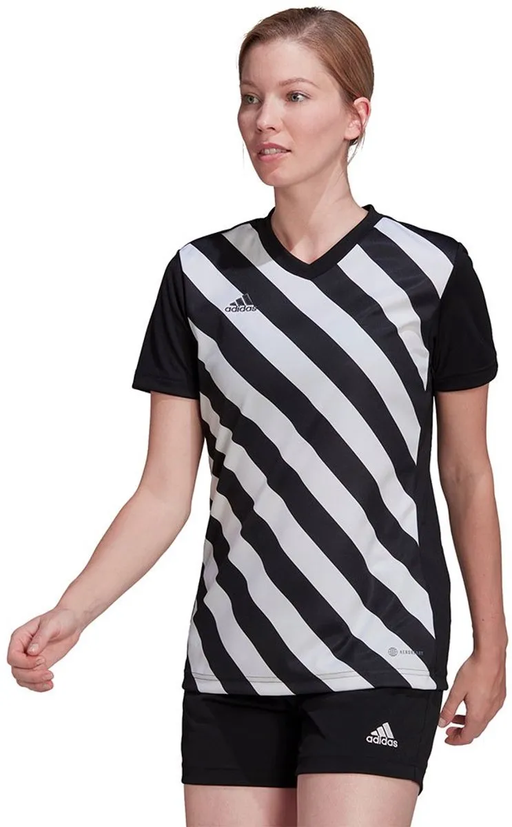 adidas Performance Entrada 22 Graphic Voetbalshirt Dames - Zwart - 2XS