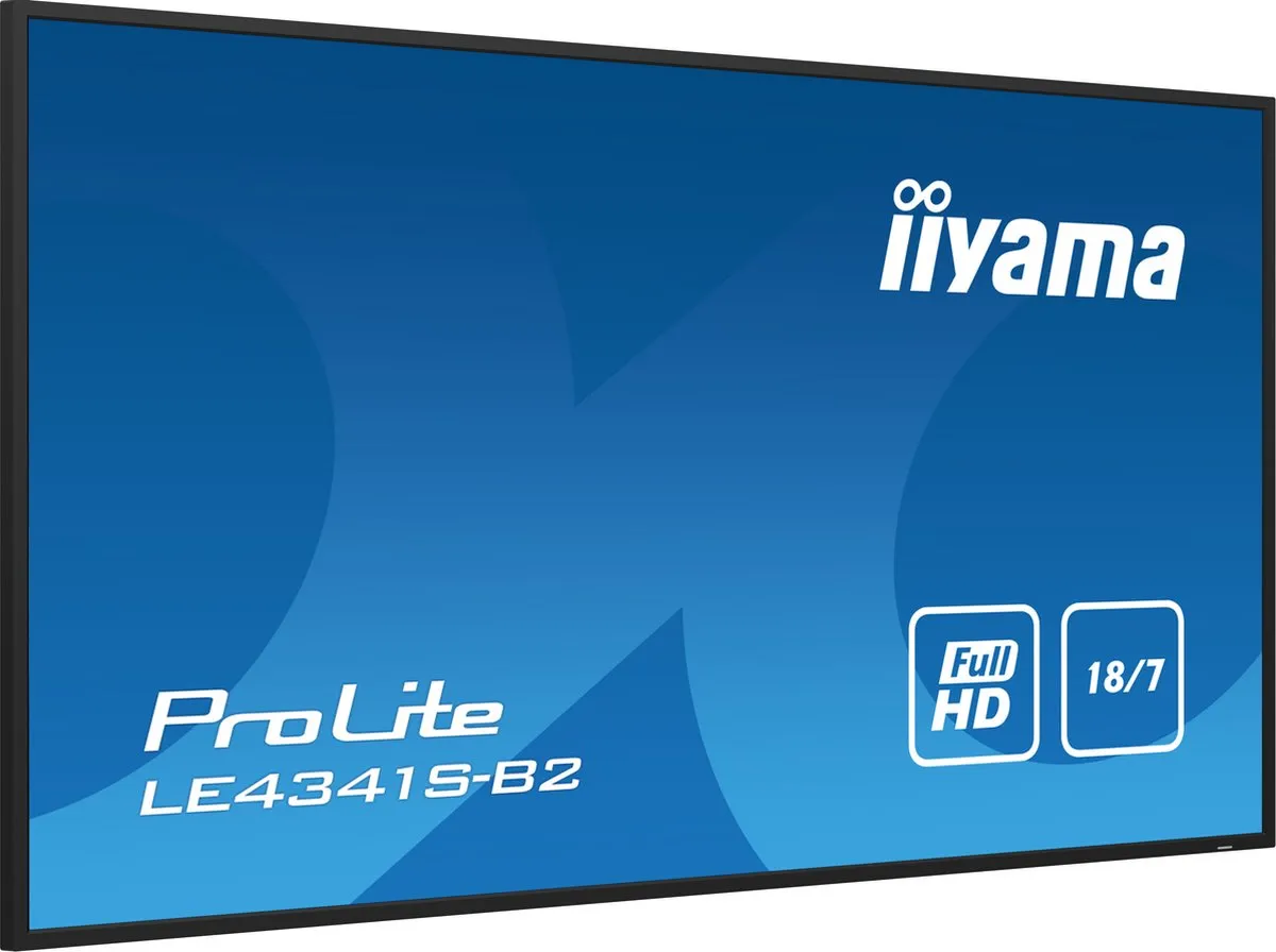 iiyama ProLite LE4341S-B2 43 Inch IPS Monitor - Full HD - Zwart