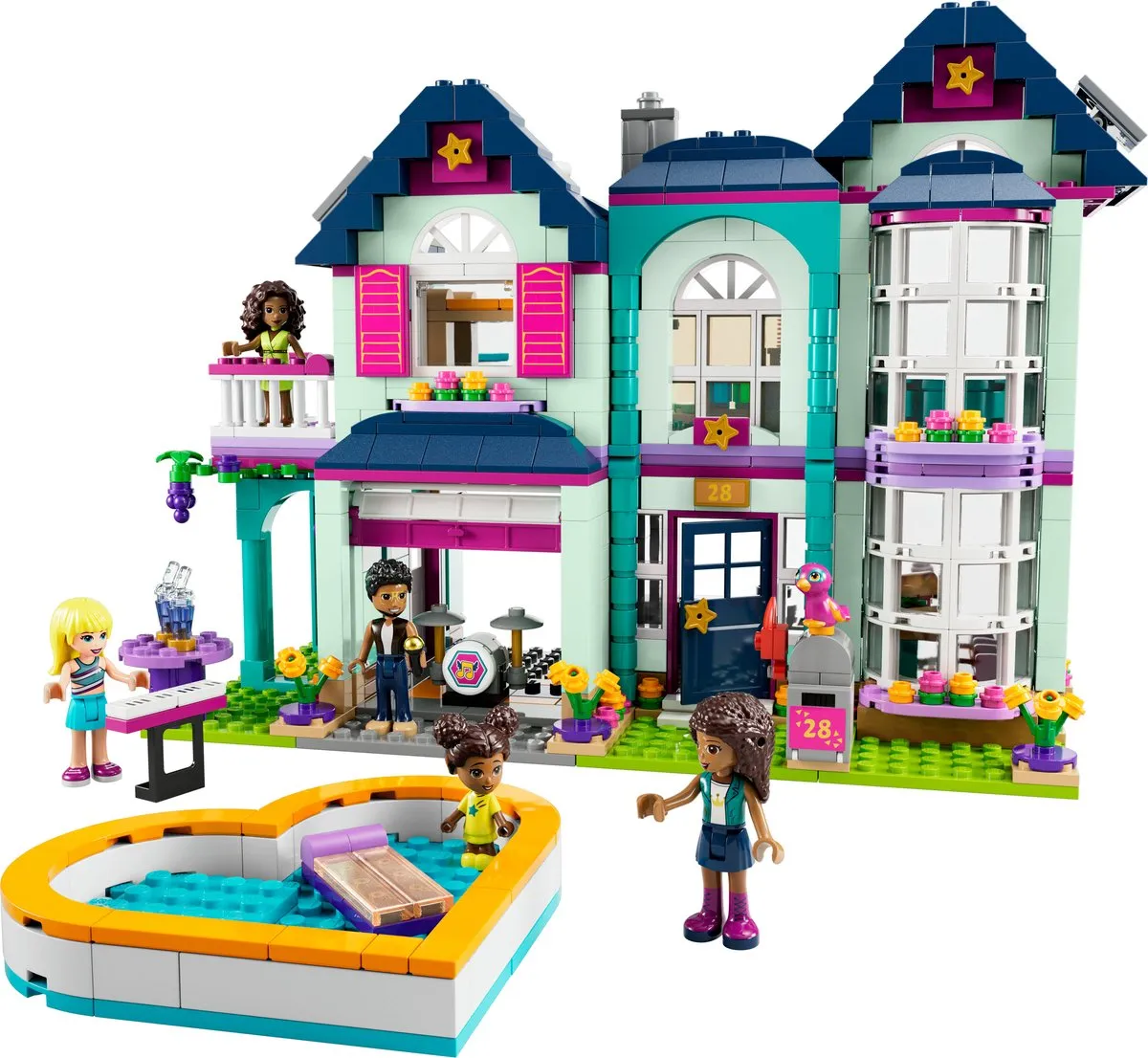 LEGO Friends Andrea's Familiehuis 41449 - 564 Stukken - Multicolor