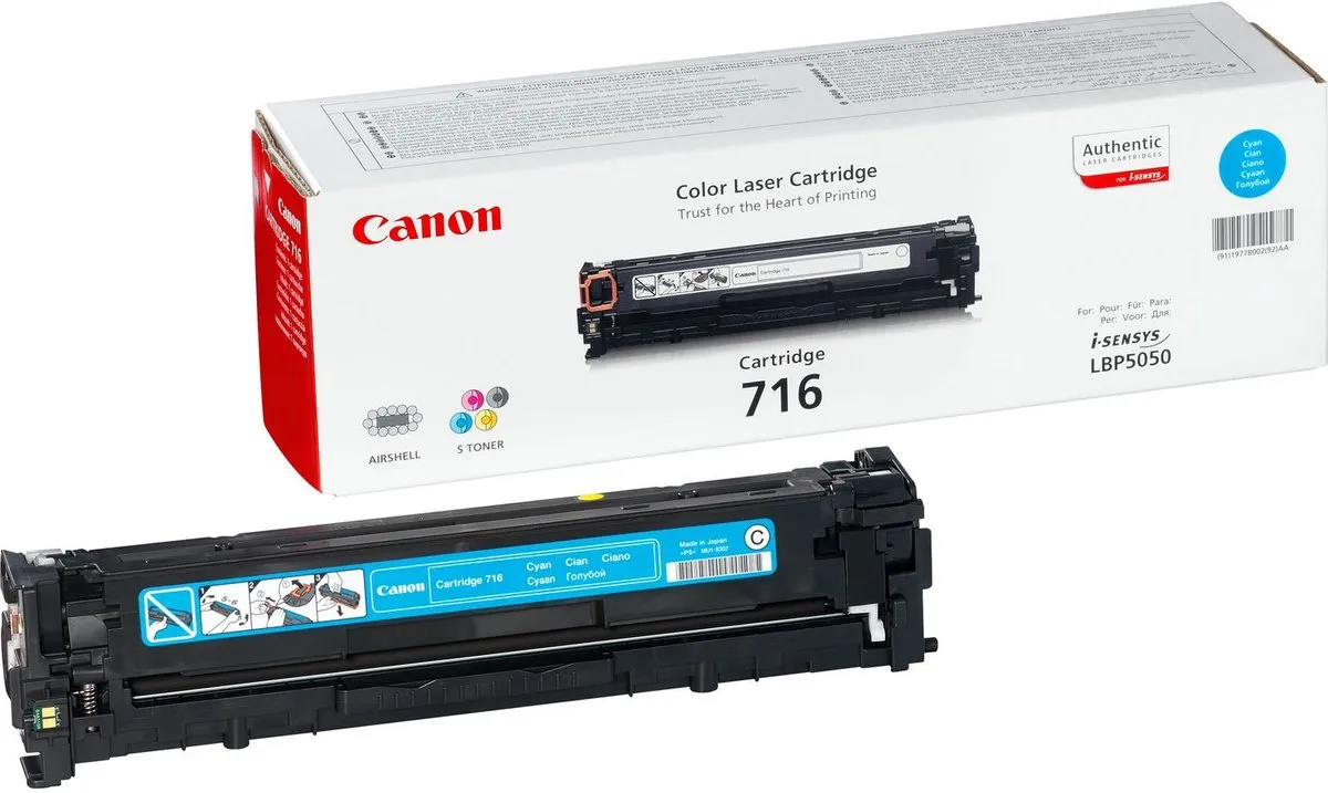 Canon 716 M Cyan Toner - 2300 Pagina's