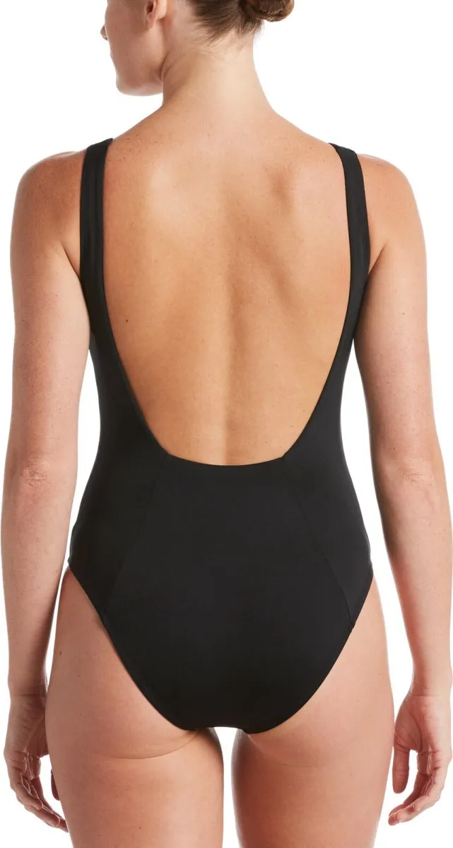 Nike Swim Essential U-Back One Piece - XS - Zwart