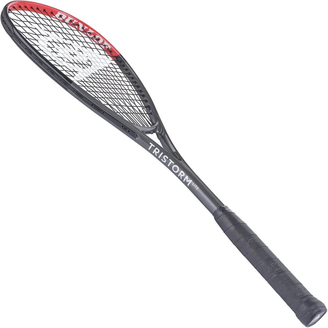 Dunlop Tristorm Lite Squashracket - Gun Metal/Red/Black