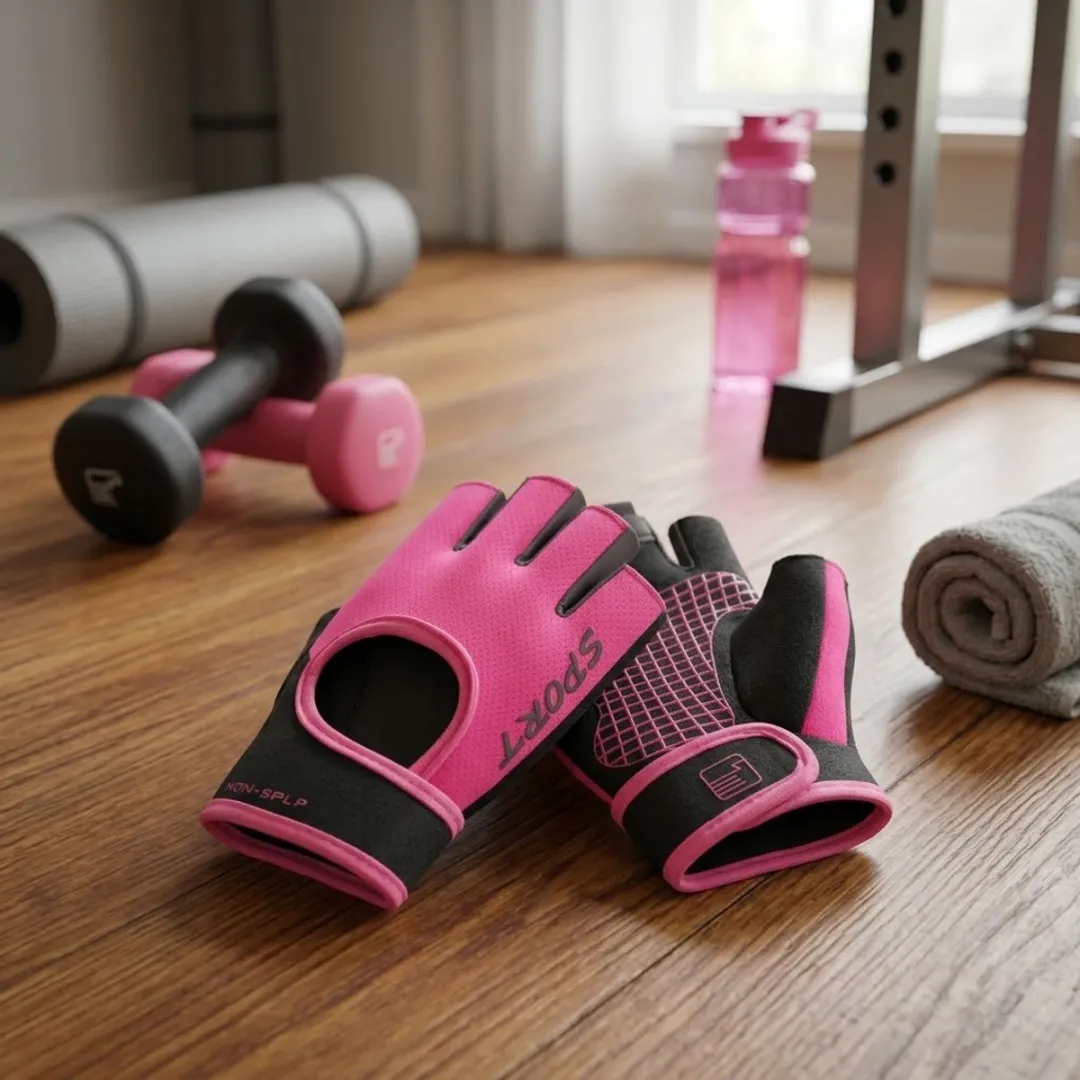NuveX Fitness Handschoenen Roze M - Antislip Palm