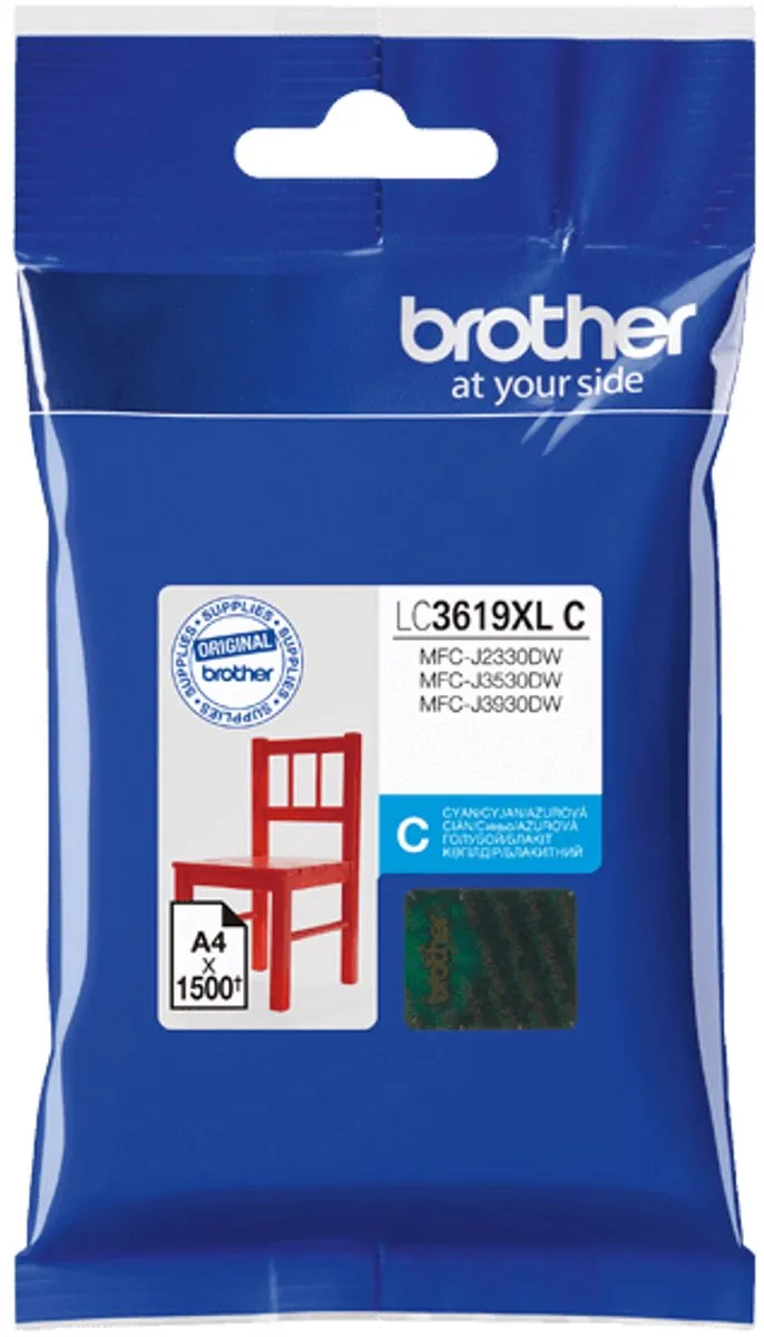 Brother LC-3619XLC Inktcartridge