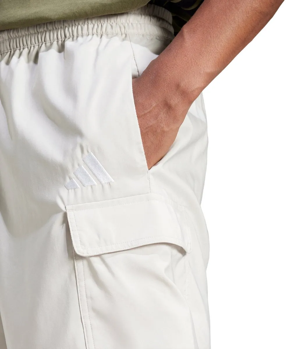 Adidas Short Heren Small Logo Cargo Wit - S