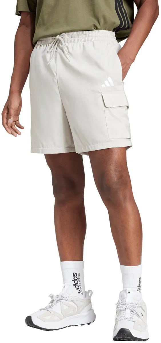 Adidas Short Heren Small Logo Cargo Wit