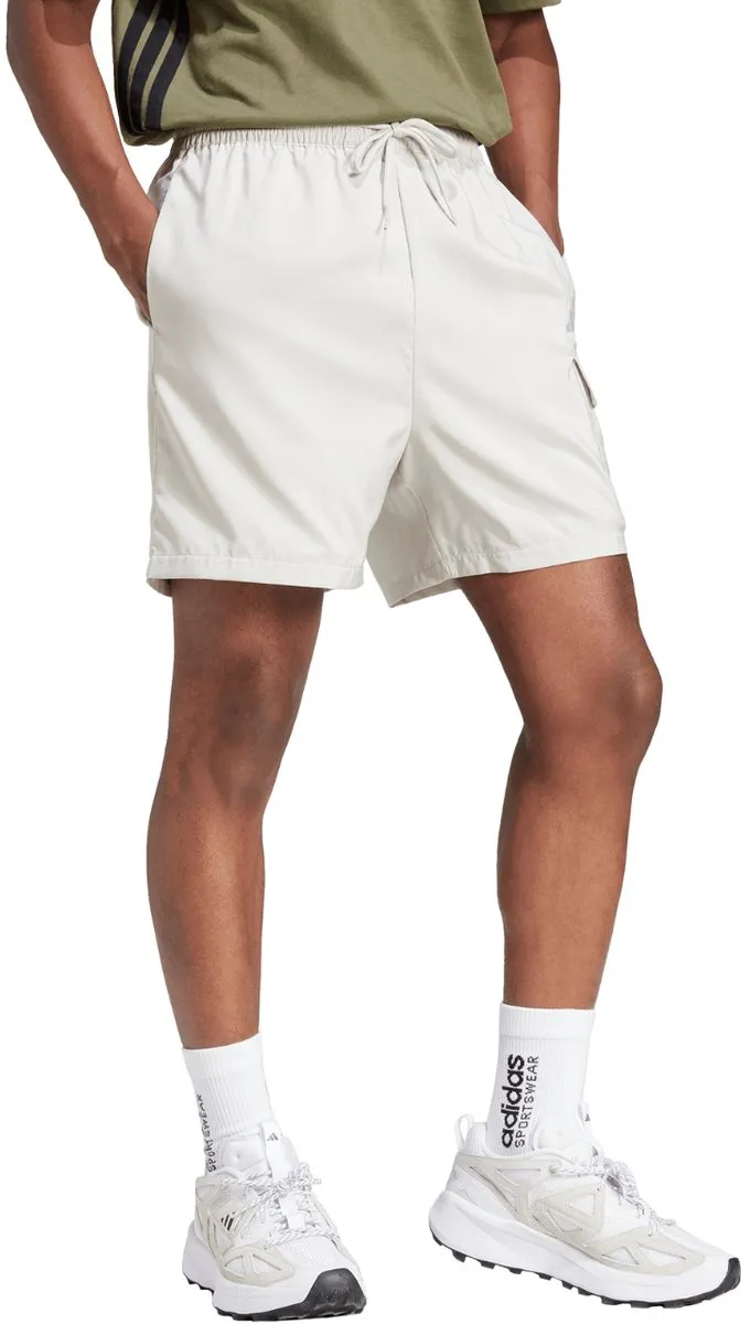 Adidas Short Heren Small Logo Cargo Wit - S