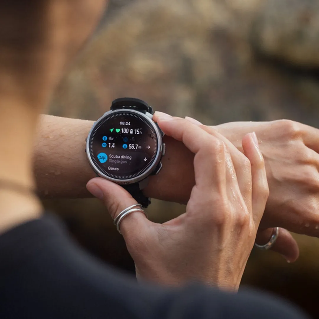Suunto Ocean Steel Black - 1.43cm - Zwart