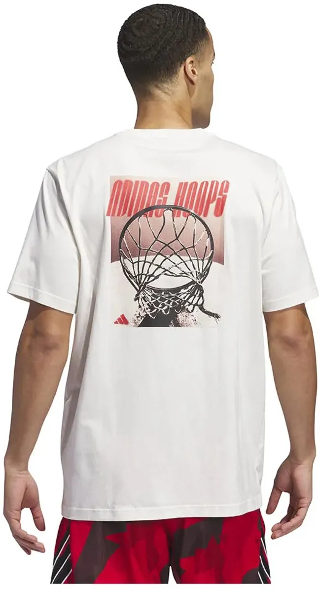 Adidas Hoops Graphic T-shirt XL - Wit