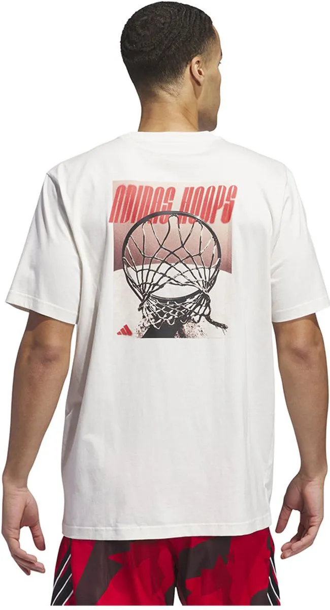 Adidas Hoops Graphic T-shirt XL - Wit
