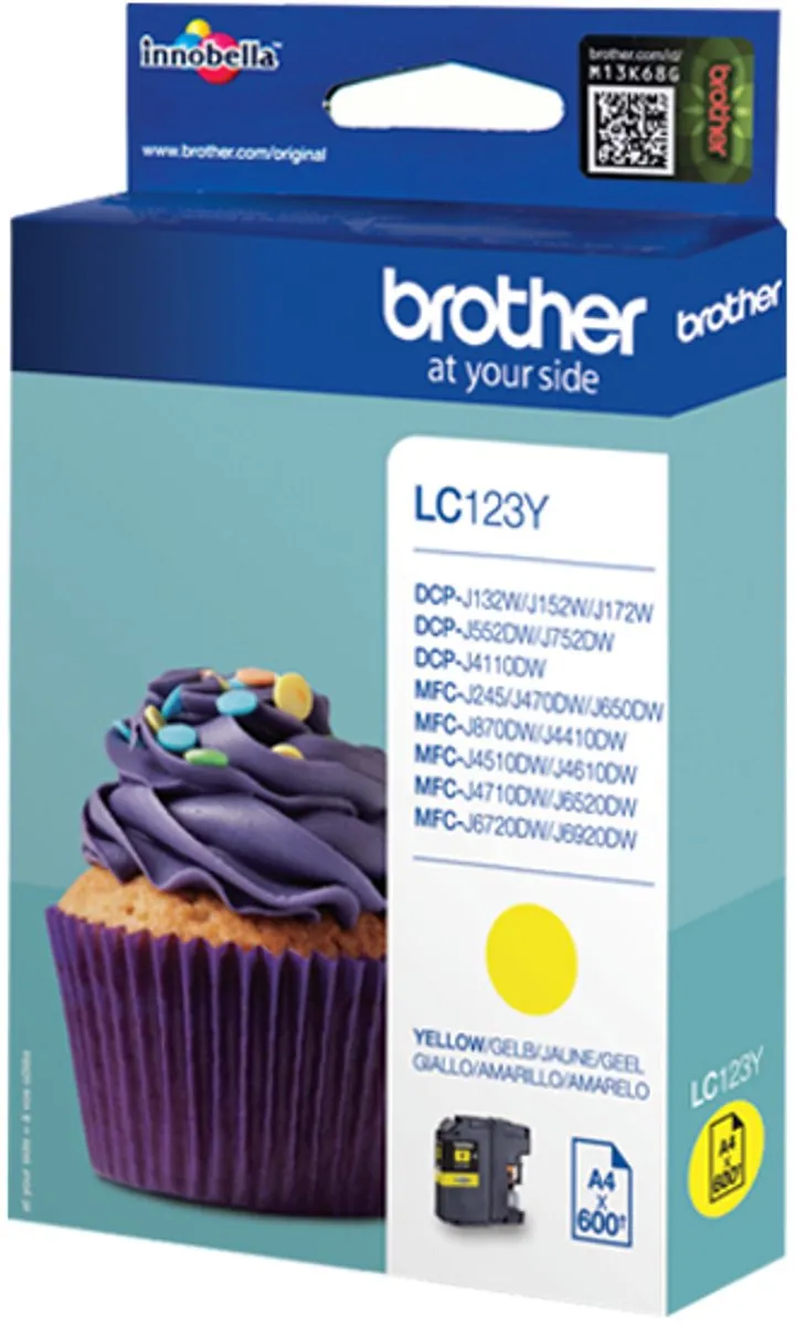 Brother LC-123Y Inktcartridge - Geel