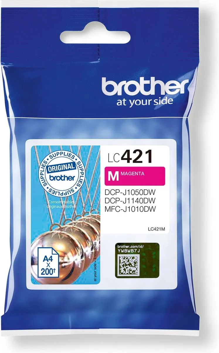 Brother LC-421 Magenta Inktcartridge