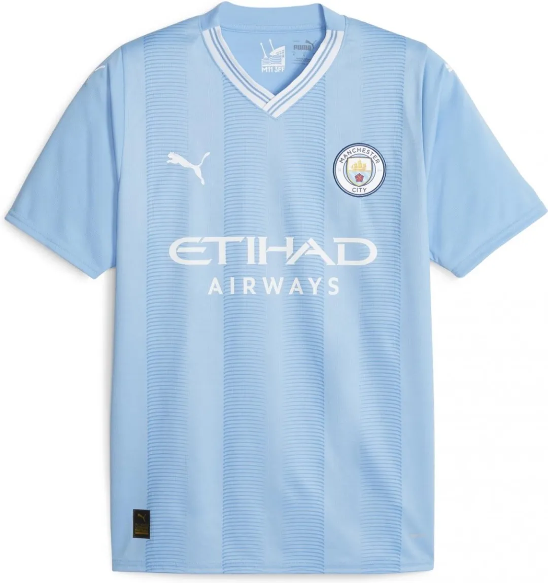 PUMA MCFC Home Jersey Replica - Lichtblauw/Wit - Maat L