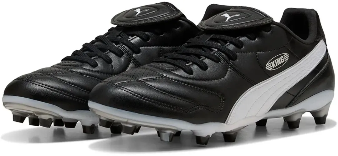 PUMA King Liga FG/AG Voetbalschoenen 41 - Zwart
