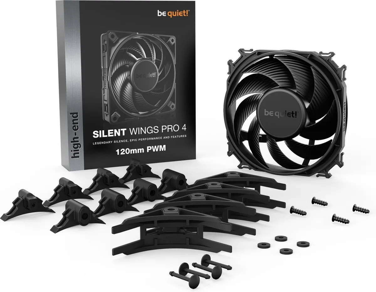 be quiet! Silent Wings 4 BL098 Ventilator 120mm PWM - Zwart