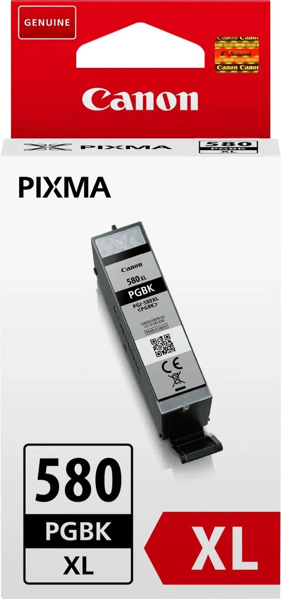 Canon PGI-580PGBK XL Inktcartridge - 185ml - Zwart