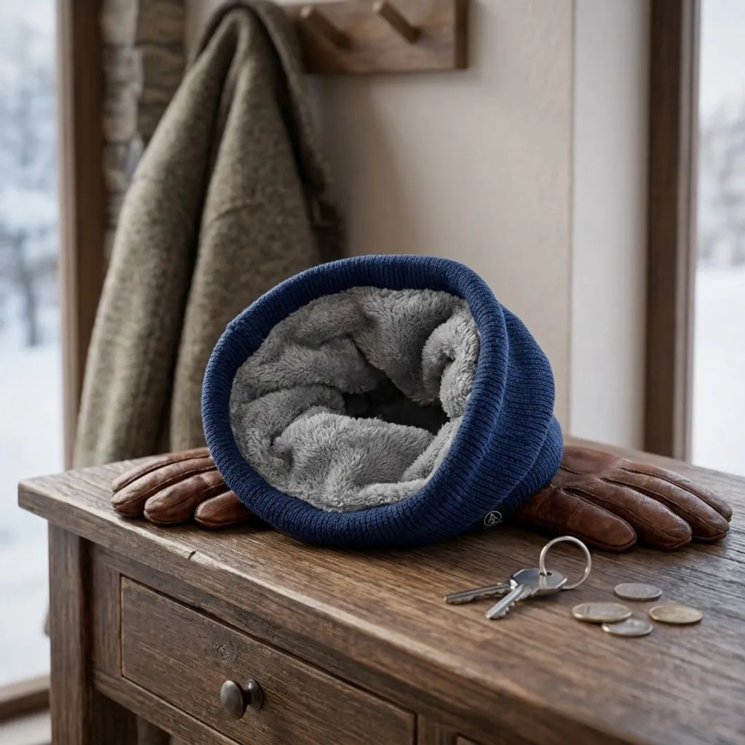 NuveX Nekwarmer Marineblauw - One Size