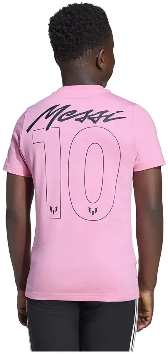 Adidas Messi Graphic T-shirt - 146/152 - Roze