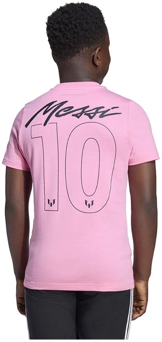 Adidas Messi Graphic T-shirt - 146/152 - Roze